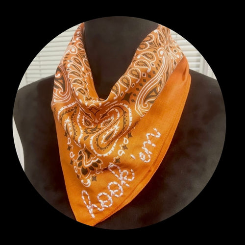 Hook ‘Em Embroidered Bandana