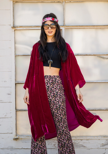 Silk Velvet Kimono