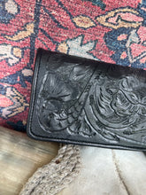 Hand-Tooled Leather Wallet by Juan Antonio - Black