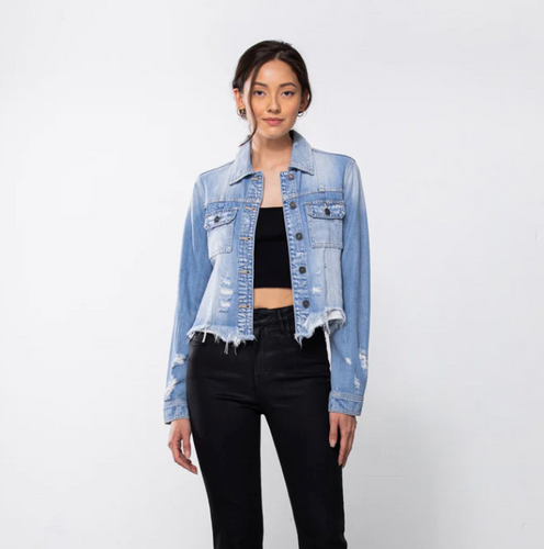 THE ONE - Distressed Denim Jacket